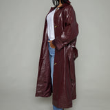 Calina Vinyl Trench Coat