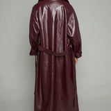 Calina Vinyl Trench Coat
