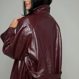 Calina Vinyl Trench Coat
