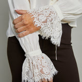Tilly Scalloped Lace Collared Blouse