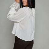Tilly Scalloped Lace Collared Blouse