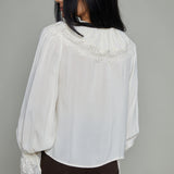 Tilly Scalloped Lace Collared Blouse
