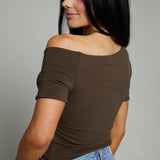 Kimber Asymmetrical Jersey Top