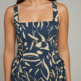 Hayden Patterned Midi Dress