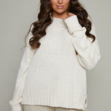 Bryson Textured Sweater - Crystal