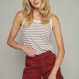 Valerie High Rise Utility Short - Sangria