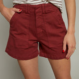 Valerie High Rise Utility Short - Sangria