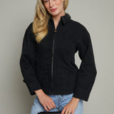 Dakota Twill Canvas Peplum Jacket