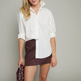 Lucy Elevated Poplin Button Up