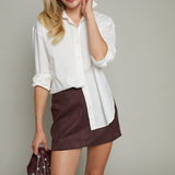 Randi Suede Mini Skirt