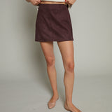 Randi Suede Mini Skirt