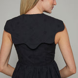Tully Scallop Collar Midi Dress