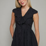 Tully Scallop Collar Midi Dress