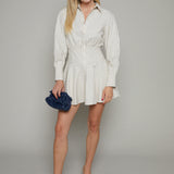 Nico Striped Button Up Mini Dress