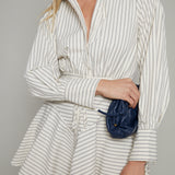 Nico Striped Button Up Mini Dress