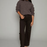 Jessie Relaxed High Neck Ribbed Sweater