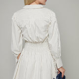 Nico Striped Button Up Mini Dress