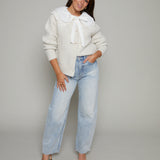 Opal Embroidered Lace Collar Cardigan