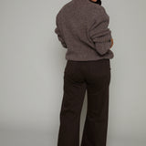 Jessie Relaxed High Neck Ribbed Sweater