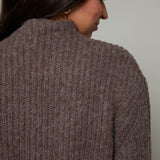 Jessie Relaxed High Neck Ribbed Sweater