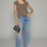 Tianna High Rise Baggy Jeans - Apprentice Distressed
