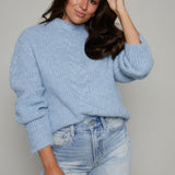 Tammy Cable Knit High Neck Sweater