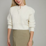 Bailey Ribbed Cropped Cardigan