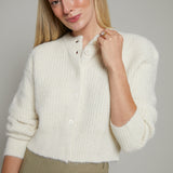 Bailey Ribbed Cropped Cardigan