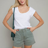Valerie High Rise Utility Short - Bluff