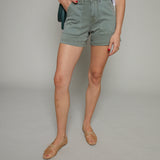Valerie High Rise Utility Short - Bluff