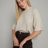 Tory Short Sleeve Crewneck Sweater