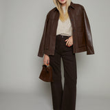 Lana High Rise Wide Leg Jeans - Mocha