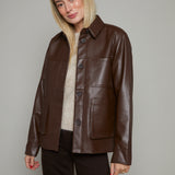 Meredith Faux Leather Jacket
