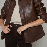 Meredith Faux Leather Jacket