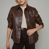 Meredith Faux Leather Jacket