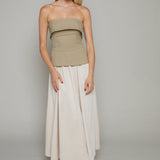 Gracie Mixed Media Midi Dress