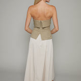 Gracie Mixed Media Midi Dress