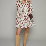 Giselle Floral Babydoll Button Down Dress