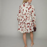 Giselle Floral Babydoll Button Down Dress
