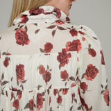 Giselle Floral Babydoll Button Down Dress