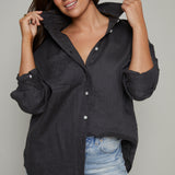 Terri Linen Lounge Button Down