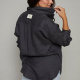 Terri Linen Lounge Button Down