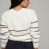 Dede Cropped Stripe Cardigan