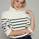 Ellis Striped Turtleneck Sweater