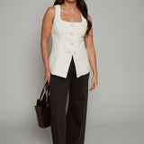 Adele Flare Tweed Vest