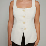 Adele Flare Tweed Vest