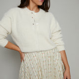 Paisley Floral A-Line Midi Skirt