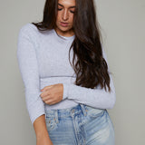 Sullivan Organic Rib Tee - Gray