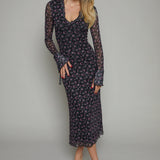 Trish Floral Midi Dress