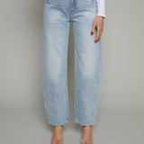 Blake High Rise Barrel Jeans - Clever